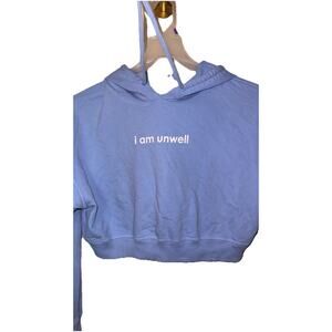 Barstool Chicks Call Her Daddy "I am unwell" Cropped Hoodie Small